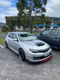 Gloss Black Set with Black/Red Front Lip