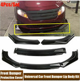 Front Lip ABS-Four Stage Front Lip Splitter (gloss black)
