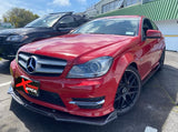Carbon Fiber Set with Clean Finish Front Lip