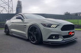 Gloss Black Set with Clean Finish Front Lip