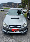 Gloss Black Set with Flat Finish Front Lip