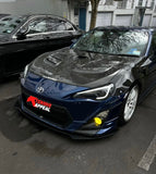 Carbon Fiber Set with Flat Finish Front Lip