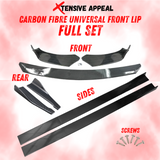 Carbon Fiber Set with 3-Piece Front Lip
