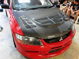 Mitsubishi Lancer Evolution EVO 7 / 8 / 9 Carbon Fiber Vented Hood