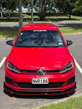 Volkswagen Golf Mk7 / Mk7.5 Front Splitter – Gloss Black