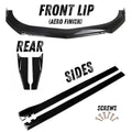 Gloss Black Splitter Set with Aero Finish Front Lip