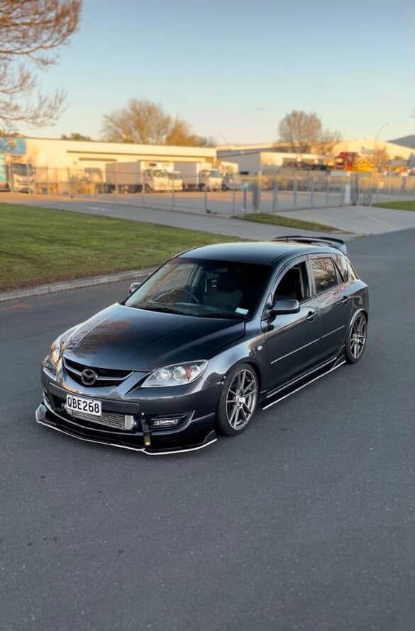 Gloss Black Splitter Set with Aero Finish Front Lip