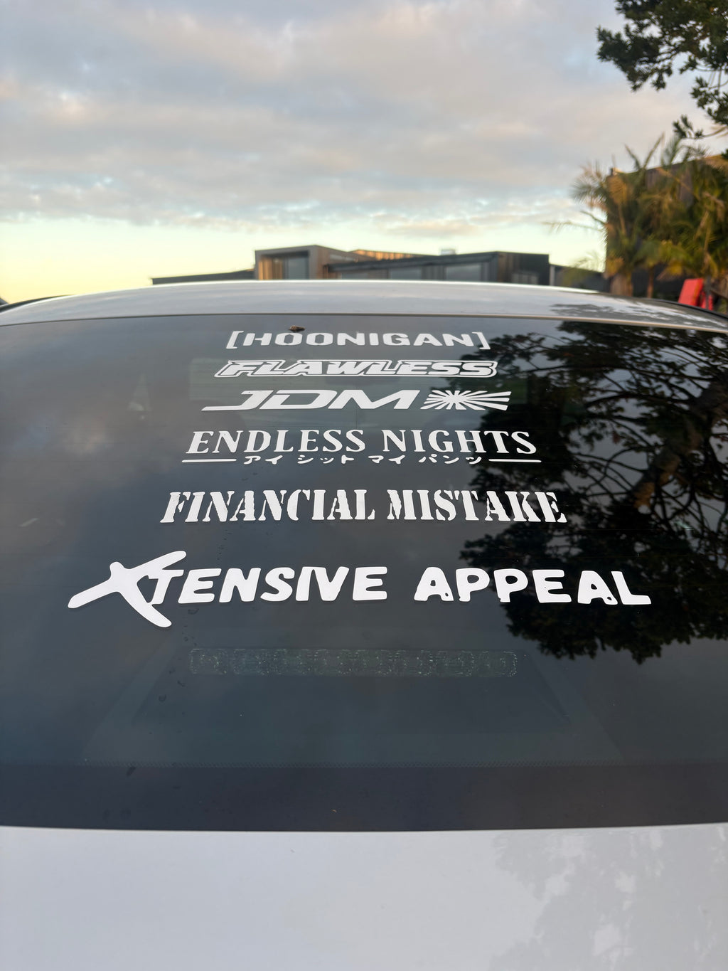 Rear Window Sticker Spine