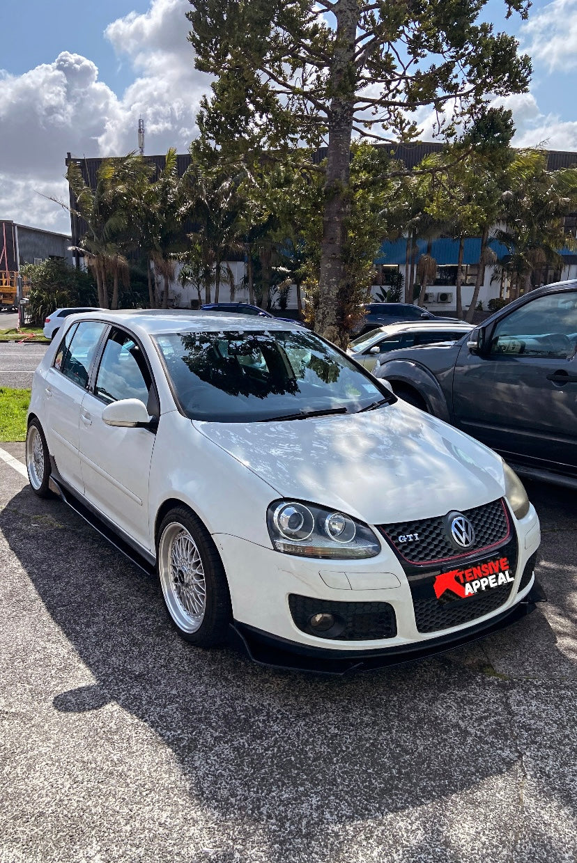 Gloss Black Splitter Set with 3-Piece Front Lip