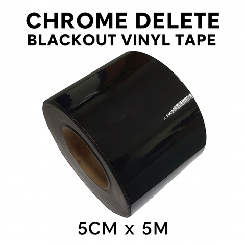 Chrome Delete Blackout Vinyl 5cm x 5m