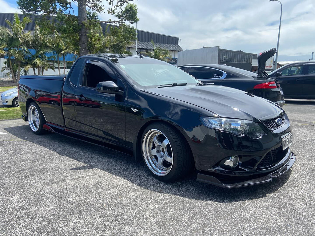 Gloss Black Splitter Set with Aggressive Finish Front Lip
