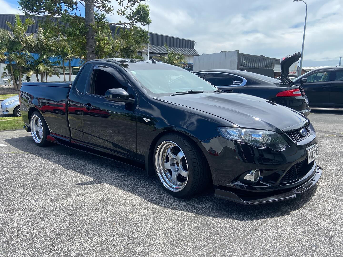 Gloss Black Splitter Set with Aggressive Finish Front Lip