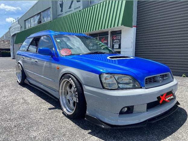 Gloss Black Splitter Set with Aggressive Finish Front Lip