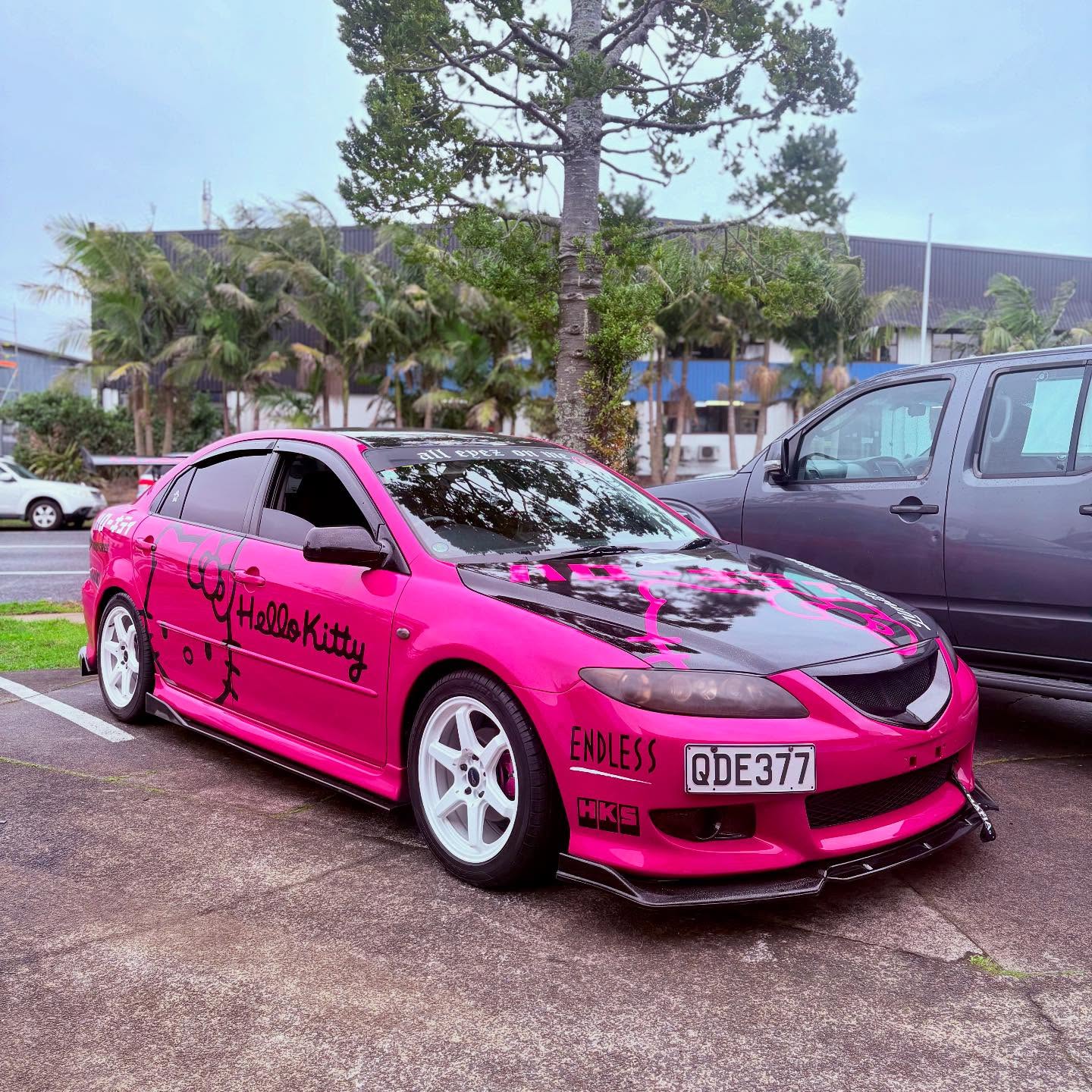 Gloss Black Splitter Set with Aggressive Finish Front Lip