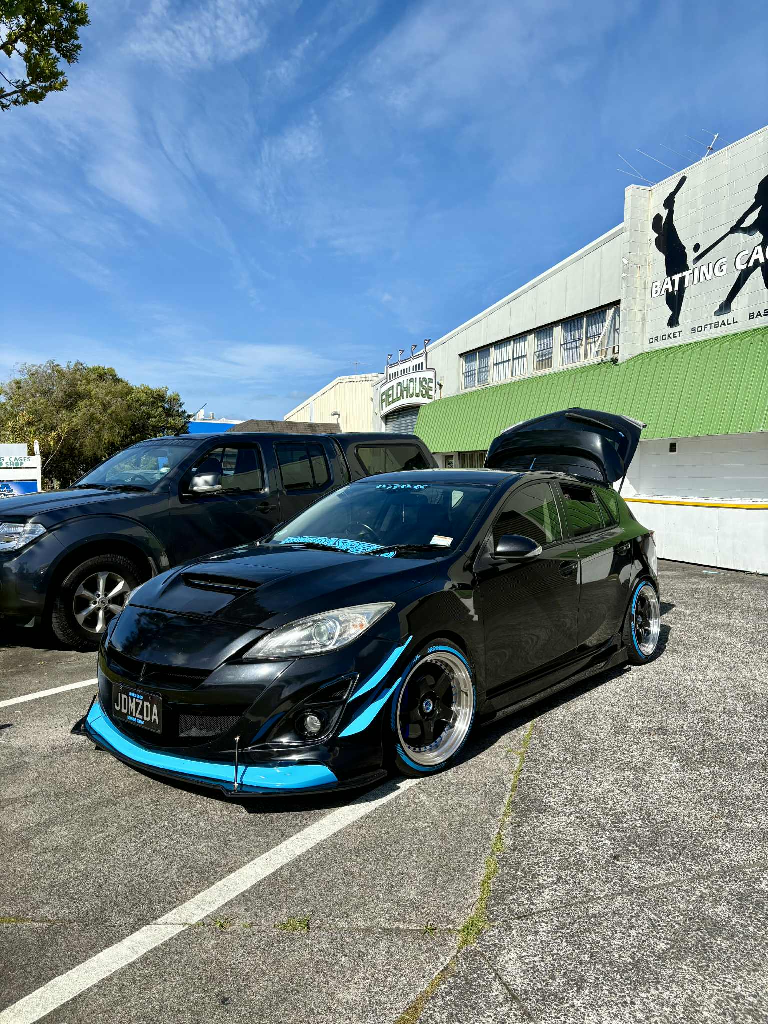 Gloss Black Splitter Set with Flat Finish (No Fins)