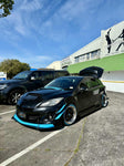 Gloss Black Set with Flat Finish Front Lip