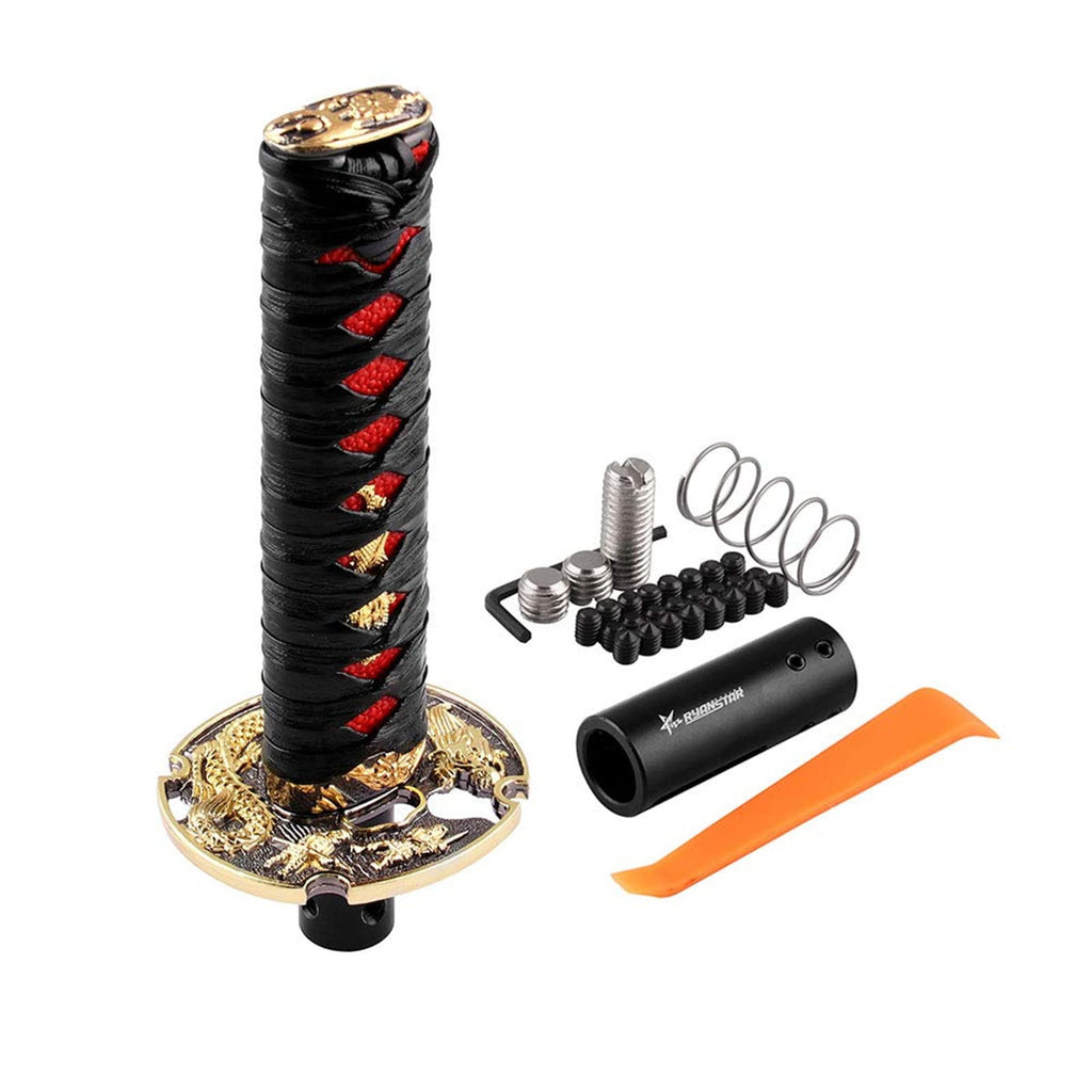 JDM Katana Shift/Gear Knob 25cm - Black/Red