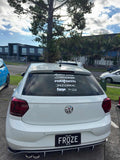 Rear Window Sticker Spine