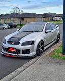 Gloss Black/Red Front Splitter