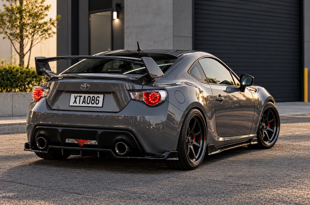 Toyota 86 / Subaru BRZ Rear Diffuser (Gloss Black)
