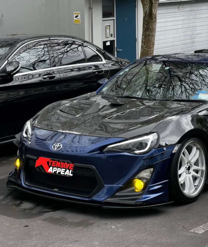 Carbon Design Front Splitter (Flat Finish)