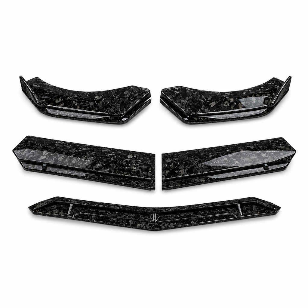 Forged Carbon Design Front Splitter (Fits All Makes/Models)