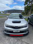 Gloss Black/Red Front Splitter