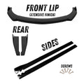 Gloss Black Splitter Set with Xtensive Design Front Lip