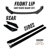 MK7/7.5 Golf GTI/R Splitter Set Gloss Black