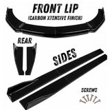 Carbon Splitter Set with Xtensive Design Front Splitter