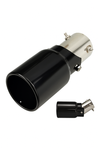 Adjustable Exhaust Tip - Black/Chrome (2.5" Inlet / 3.5" Outlet)