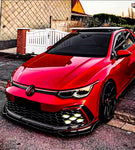 Universal Gloss Black Front Splitter (3-Piece)
