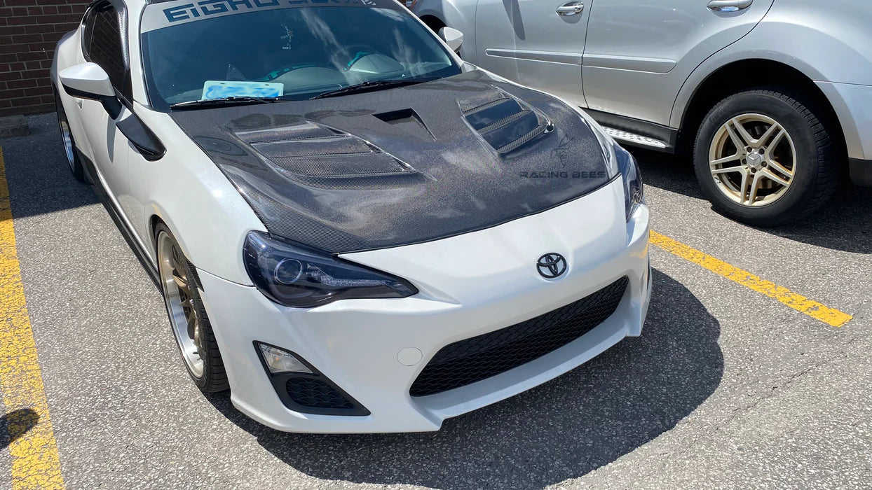 Toyota GT86 / Subaru BRZ V-Aris Style Carbon Fiber Hood (2013–2020)