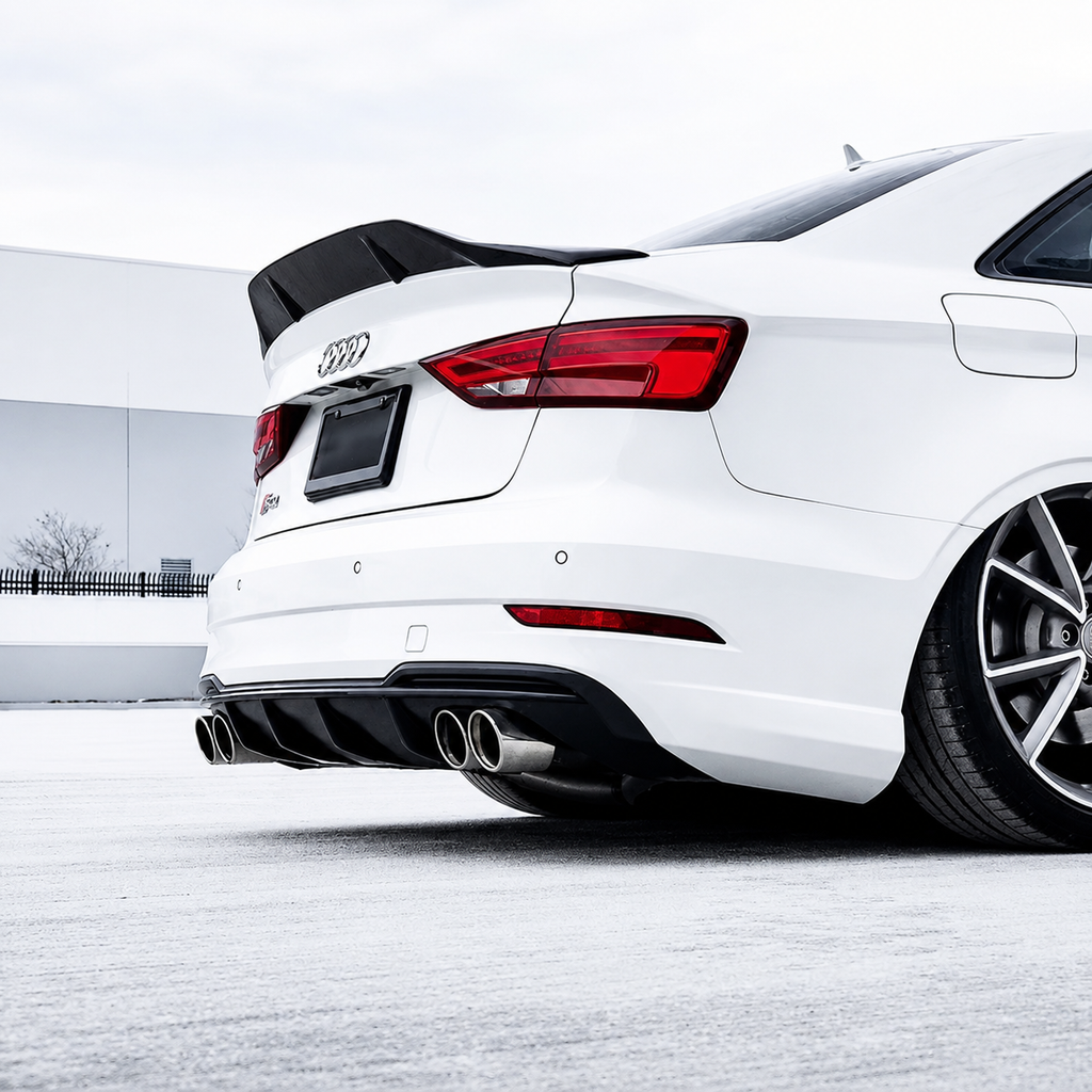 Audi 8V A3 / S3 / RS3 Renntech R Style Rear Boot Spoiler / Lip (2014 - 2020)