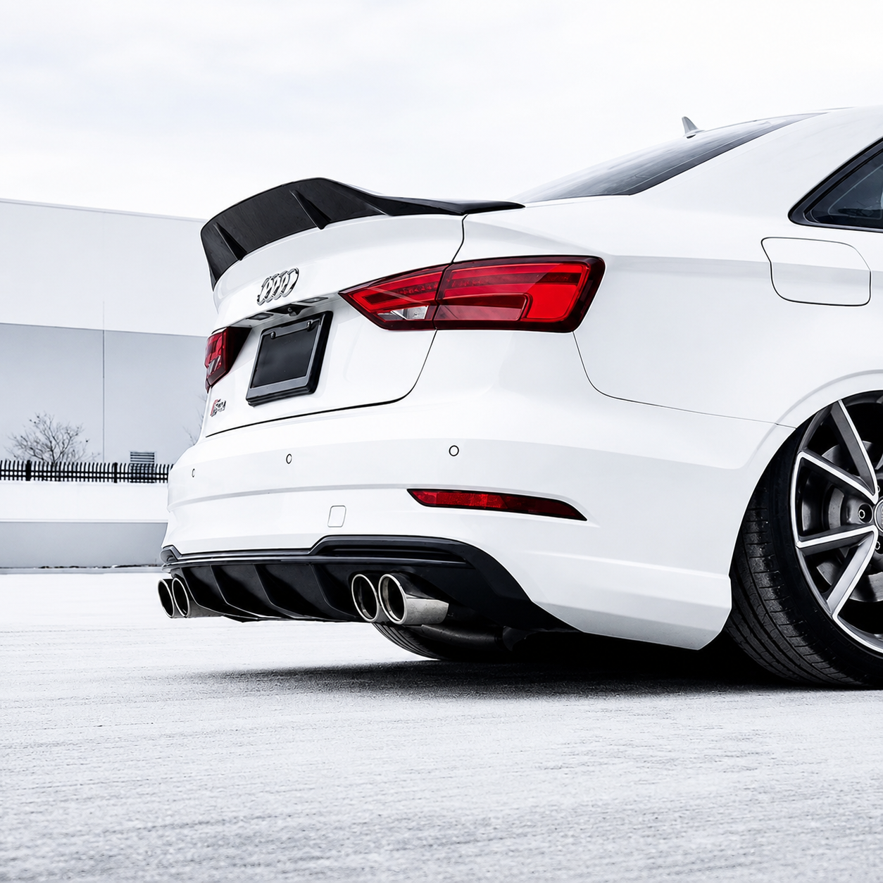 Audi 8V A3 / S3 / RS3 Renntech R Style Rear Boot Spoiler / Lip (2014 - 2020)
