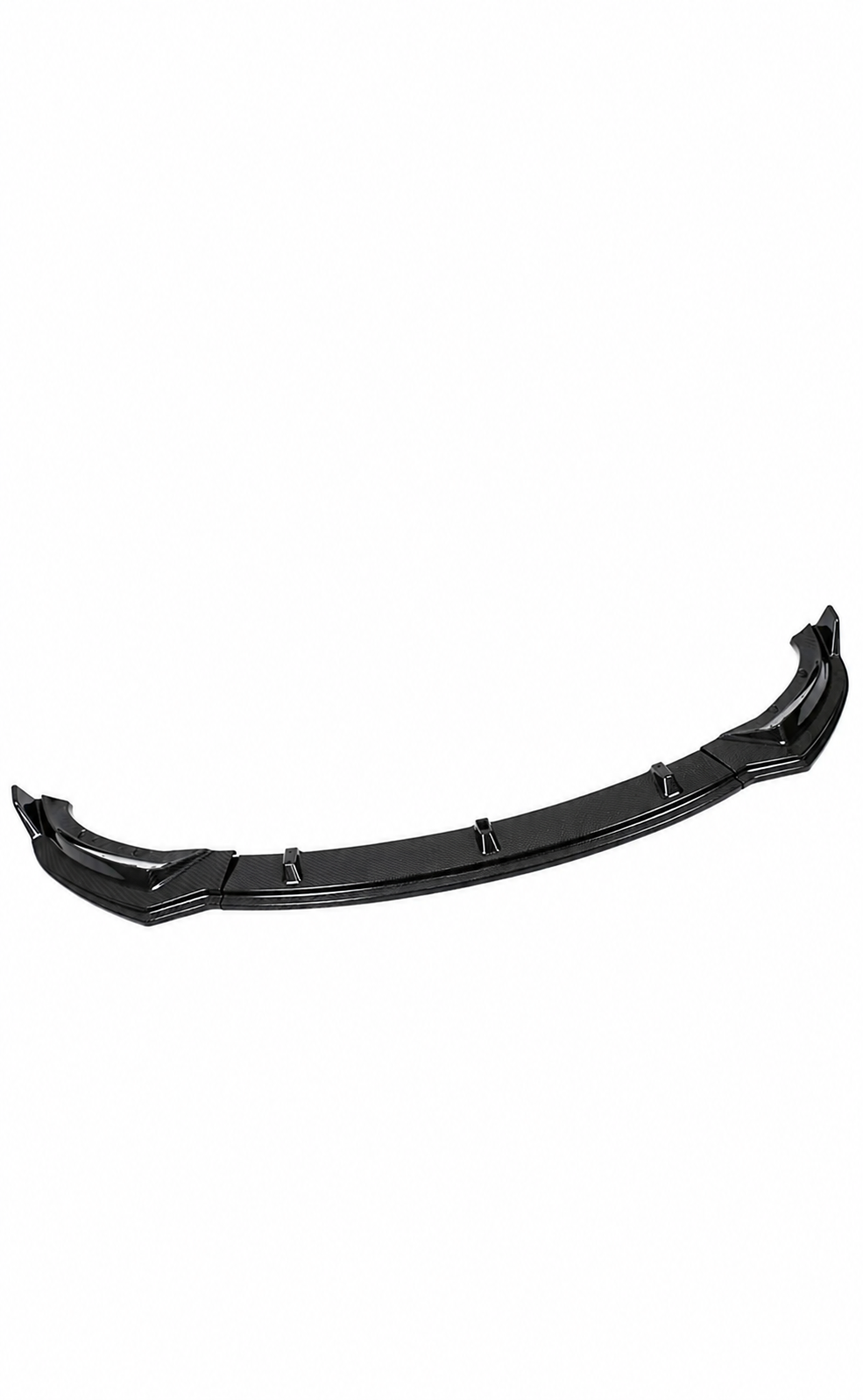 Tesla Front Splitter - Gloss Black & Carbon