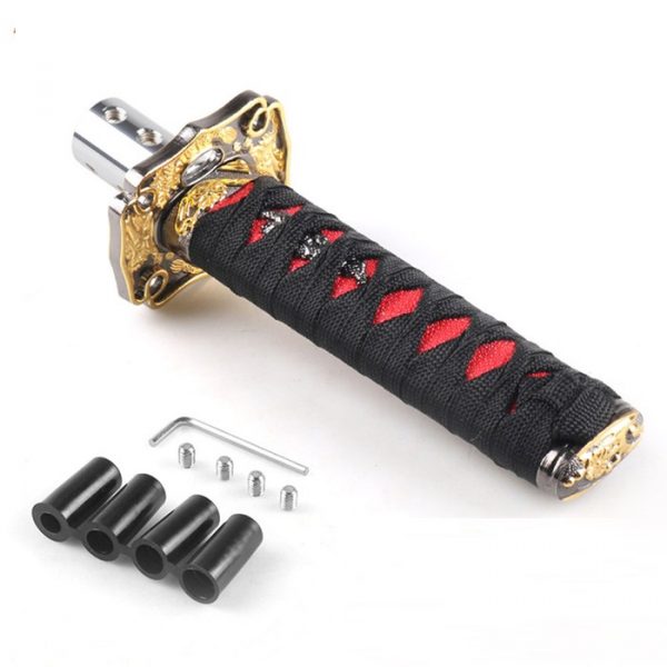 JDM Katana Shift/Gear Knob 25cm - Black/Red