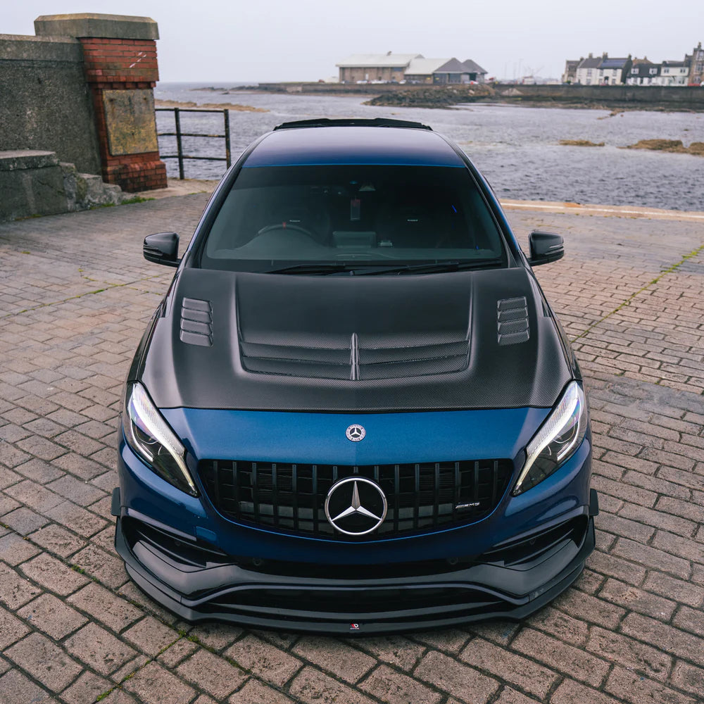 Mercedes-Benz A45 AMG W176 Carbon Fiber Hood (Vented Style)