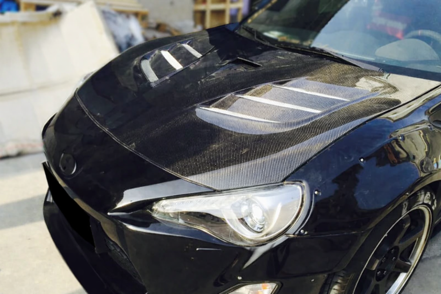Toyota GT86 / Subaru BRZ V-Aris Style Carbon Fiber Hood (2013–2020)