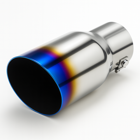 Exhaust Tip Extension – Half-Baked Blue (2.5" Inlet / 3.5" Outlet)