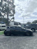 Carbon Fiber Set with Clean Finish Front Lip