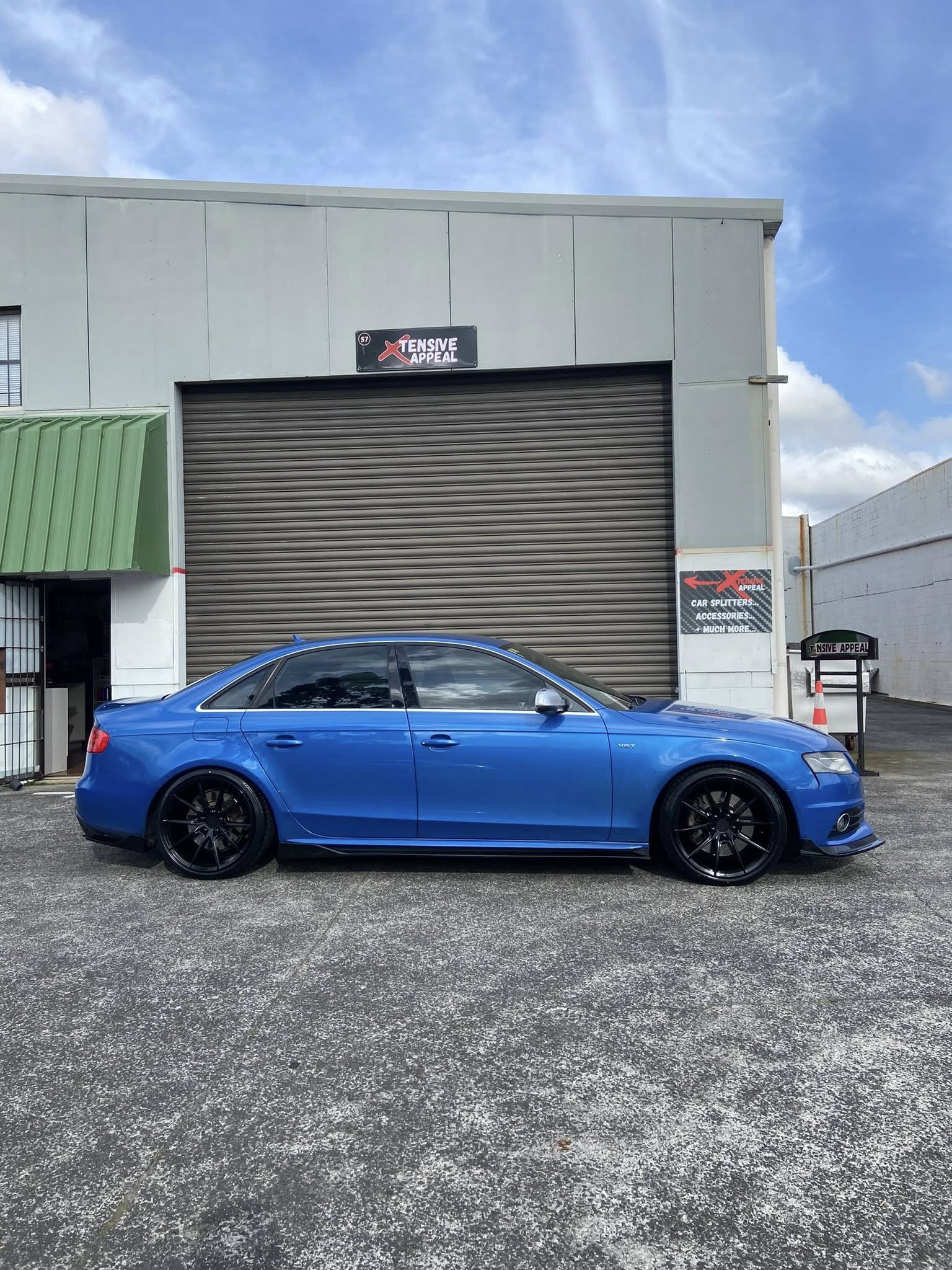 Gloss Black Splitter Set with Clean Finish Front Lip
