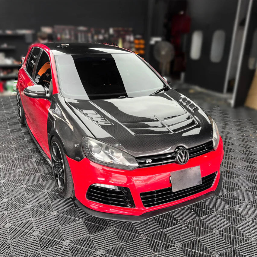 Volkswagen Golf MK6 GTI / R Carbon Fiber Hood (2008–2013 V-Style)