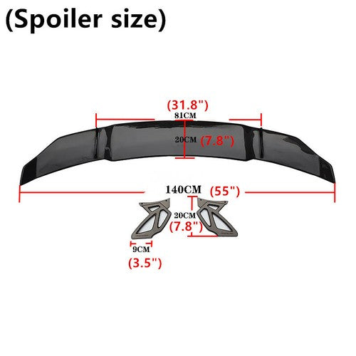 Euro Sport Wing Spoiler (Gloss Black)