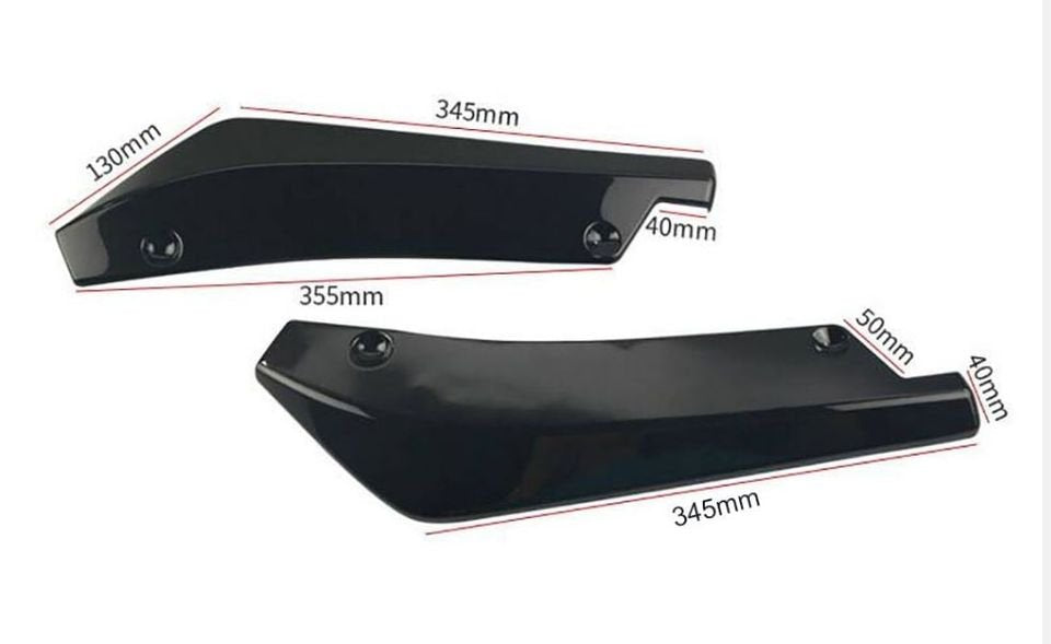 Rear Splitter - Universal (Gloss Black)