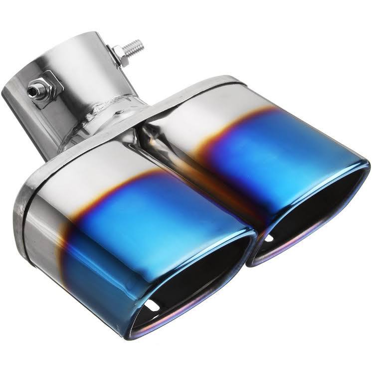 Double Exhaust Tip - Angle Finish (2.5" Inlet)